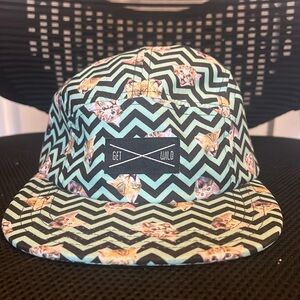 Fun Cat-Print Rave Hat